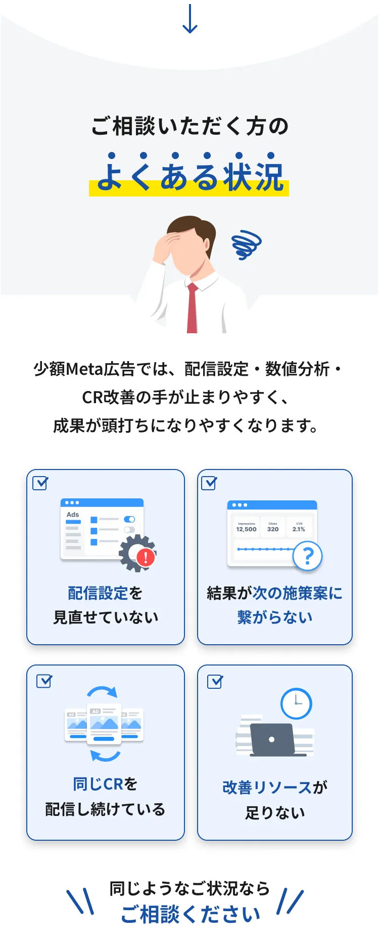 ご相談いただく方のよくある状況